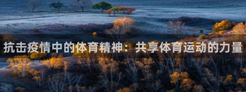 杏彩登录：抗击疫情中的体育精神：共享体育运动的力量